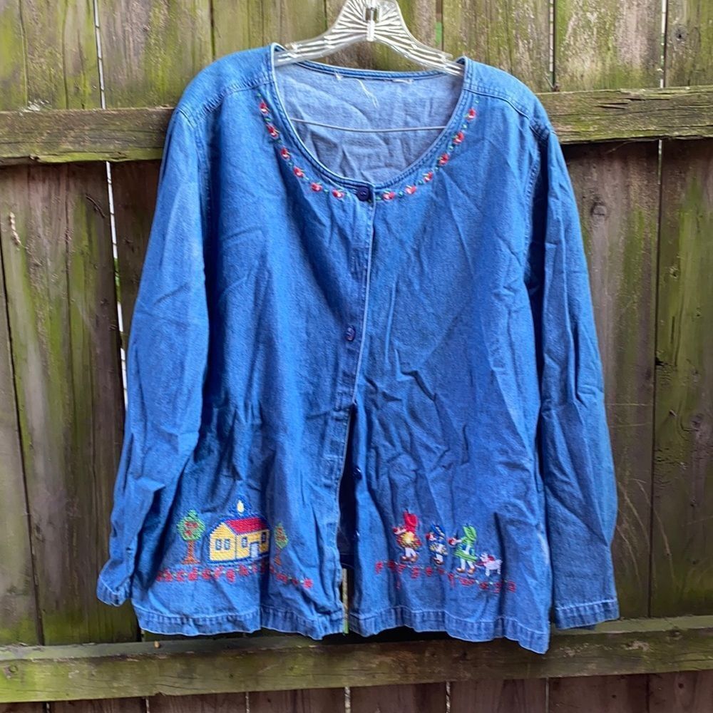Denim button Down shirt sz. XL